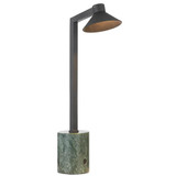 Telbix Satrom LED Desk Lamp - Green Marble Base - Black