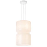 Telbix Skapa Cord Pendant Light - C+C Kit - Opal White Glass - 330mm - White