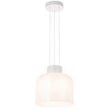Telbix Skapa Cord Pendant Light - C Kit - Opal White Glass - 330mm - White
