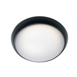 Telbix Wynn Outdoor Bunker LED Wall Light - Round - Black