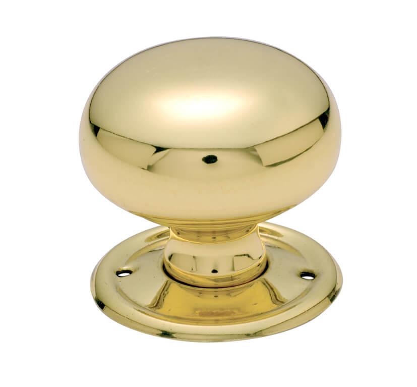 Tradco Mortice Door Knob 54mm Polished Brass