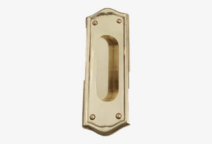 Domino Brass Sliding Door Handles