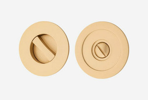 Brushed Brass Sliding Door Locks