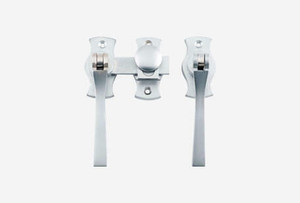 Brushed Chrome French Door Latches