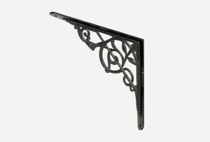 Z Bracket for Open Shelving - Black, Brass, Bronze, White, & Silver