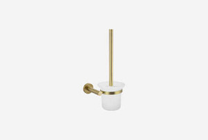 Satin Brass Toilet Brushes