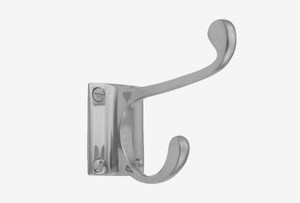 Domino Brass Coat Hooks