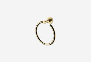 Satin Gold Towel Rings