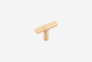 Brushed Gold T Bar Knobs
