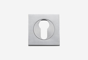 Brushed Chrome Escutcheons