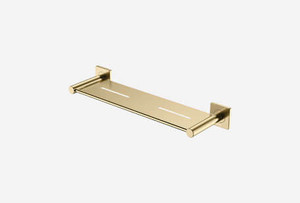 Brass Bathroom Shelves