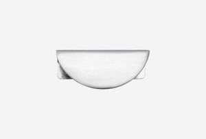 Brushed Chrome Half Moon Handles