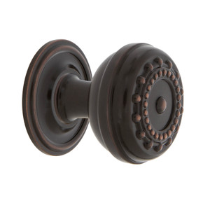 Nostalgic Heritage Meadows Cabinet Knob with Backplate - 35mm - Timeless Bronze