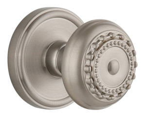 Grandeur Parthenon Door Knob - Georgetown Rosette - 67mm - Satin Nickel