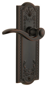 Grandeur Bellagio Lever Door Handle - Parthenon Plate - 199 x 67mm - Timeless Bronze