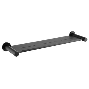 Matte Black Round Bathroom Shelf (MR08)