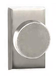 N2Lok Agrigento Flat Door Knob - Satin Nickel