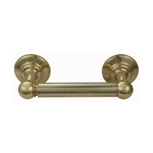 Domino Traditional Toilet Roll Holder - Polished Brass