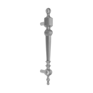 Domino Traditional Finial Pull Handle - 320mm - Satin Chrome