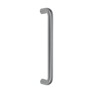 Domino Traditional D Style Tube Pull Handle - Satin Chrome