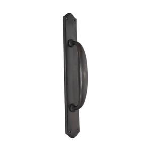 Domino Shaker Pull Handle - Retro Plate - Antique Bronze