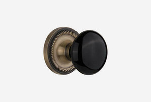 Black Ceramic Door Knobs