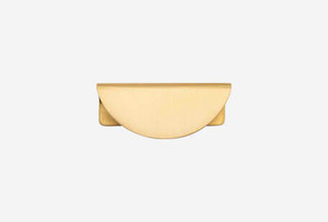 Brushed Gold Half Moon Handles