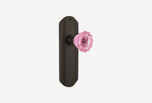 Pink Glass Door Handles