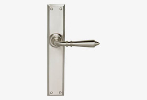 Domino Brass Lever Door Handles