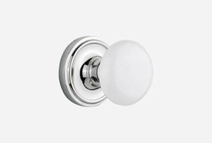 White Ceramic Door Knobs