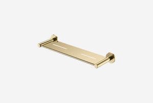 Satin Brass Bathroom Shelves