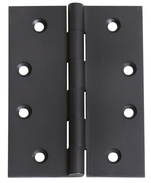 Tradco Fixed Pin Hinge - 100 x 75mm - Matte Black