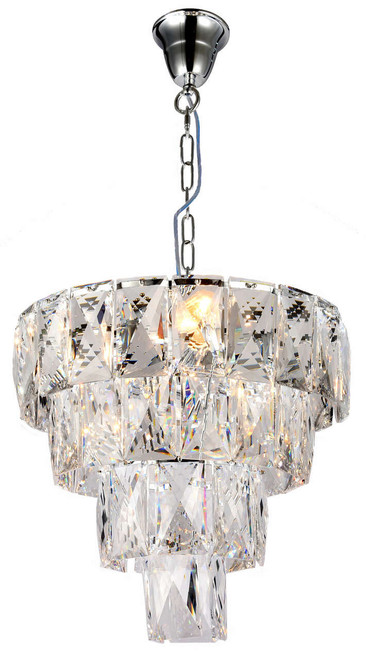 Lighting Inspirations Waterfall Chandelier Pendant Light - 5 Light - 410mm - Chrome