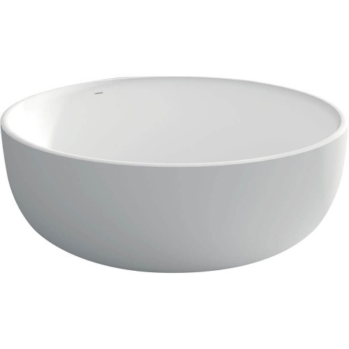 Fienza Shinto Free Standing Bath with Overflow - 1350 x 490 x 1350mm - Matte White