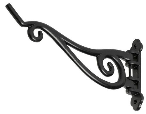 Tradco Iron Plant Hook - 125 x 250mm - Matte Black