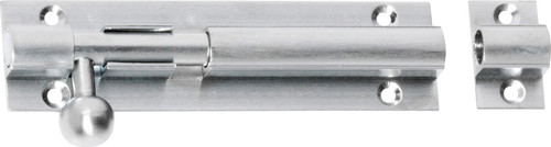 Tradco Barrel Bolt - 100 x 25mm - Satin Chrome