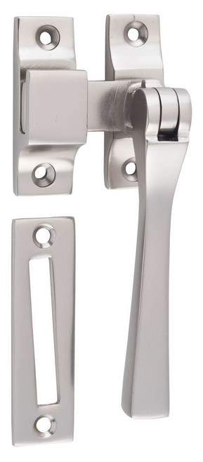 Tradco Square Casement Fastener - 95 x 30mm - Satin Nickel