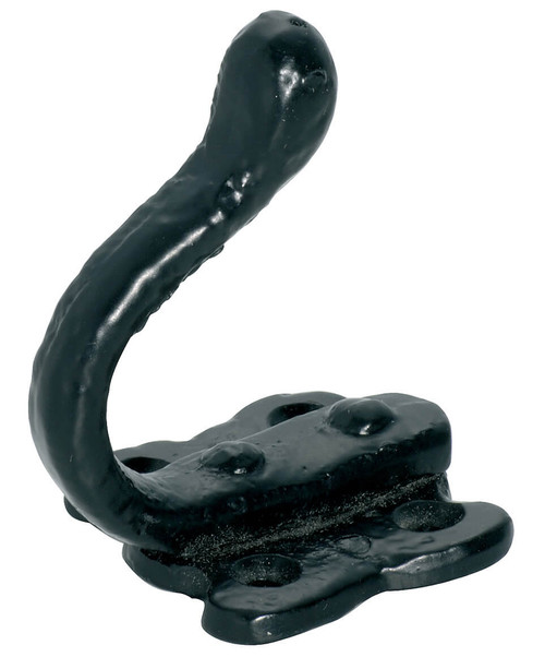 Tradco Iron Robe Hook - 50 x 65mm - Matte Black