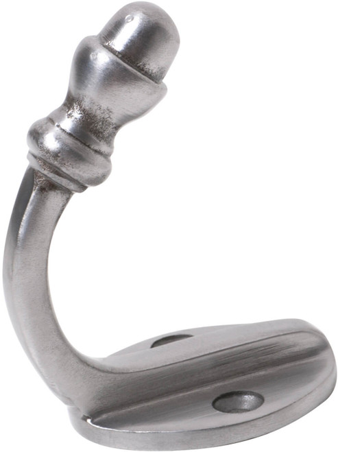 Tradco Iron Acorn Robe Hook - 45 x 70mm - Polished Metal