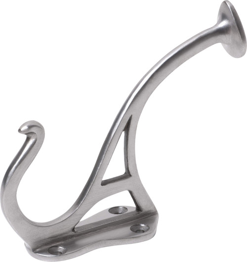 Tradco Iron Traditional Coat Hook - 115 x 90mm - Polished Metal