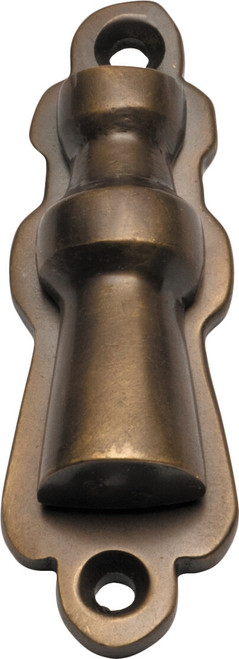 Tradco Covered Escutcheon Keyhole Cover - 60 x 20mm - Antique Brass