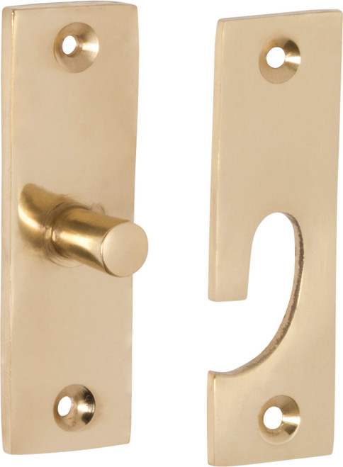 Tradco Fanlight Swivel - 73 x 23mm - Polished Brass