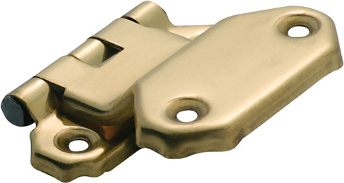 Tradco Fold Over Offset Furniture Hinge - 45 x 42mm/10mm Offset - Polished Brass