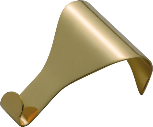 Tradco Plain Picture Rail Hook - 50 x 33mm - Polished Brass