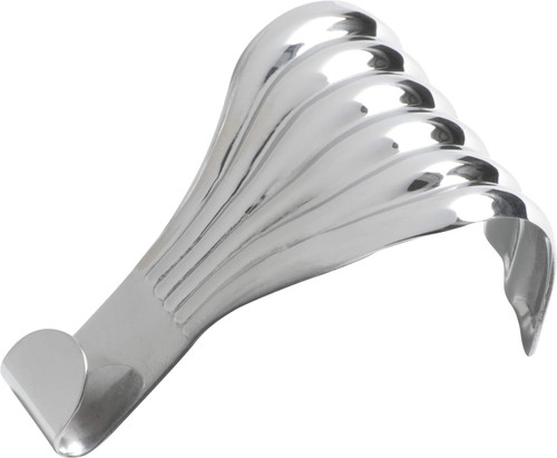 Tradco Fluted Picture Rail Hook - 50 x 33mm - Chrome