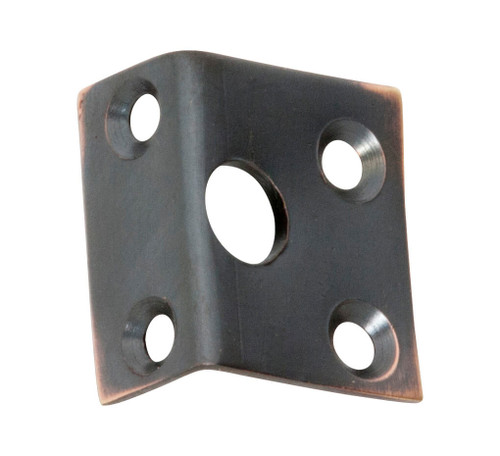 Tradco Right Angle Bolt Keeper - 7.5mm Bolt - Antique Copper