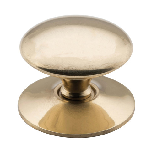 Tradco Victorian Cupboard Knob - 32mm - Polished Brass
