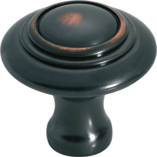 Tradco Domed Cabinet Knob - 38mm - Antique Copper