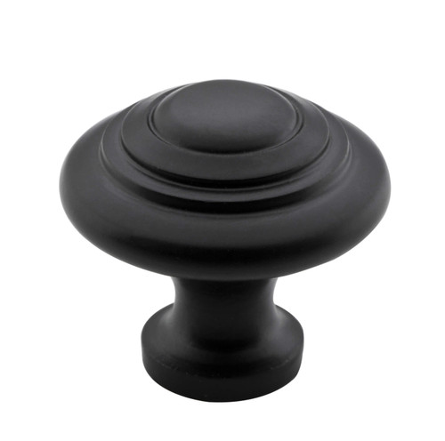 Tradco Domed Iron Cupboard Knob - 32mm - Matte Black