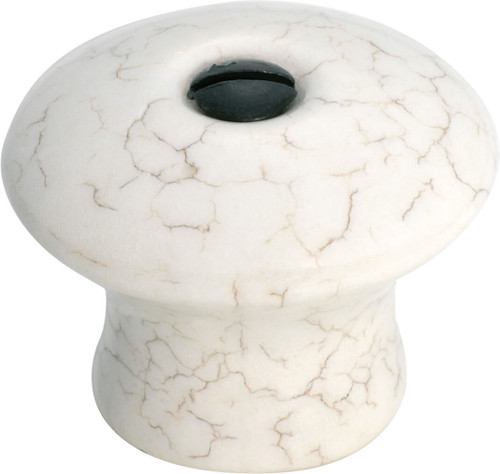 Tradco Crazed Ivory Porcelain Cupboard Knob - 32mm